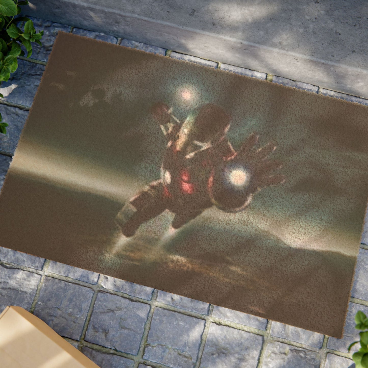 Iron Man Superhero Doormat, Welcome Mat, Comic Book Decor, Avengers Gift, Home Entrance Rug Printify