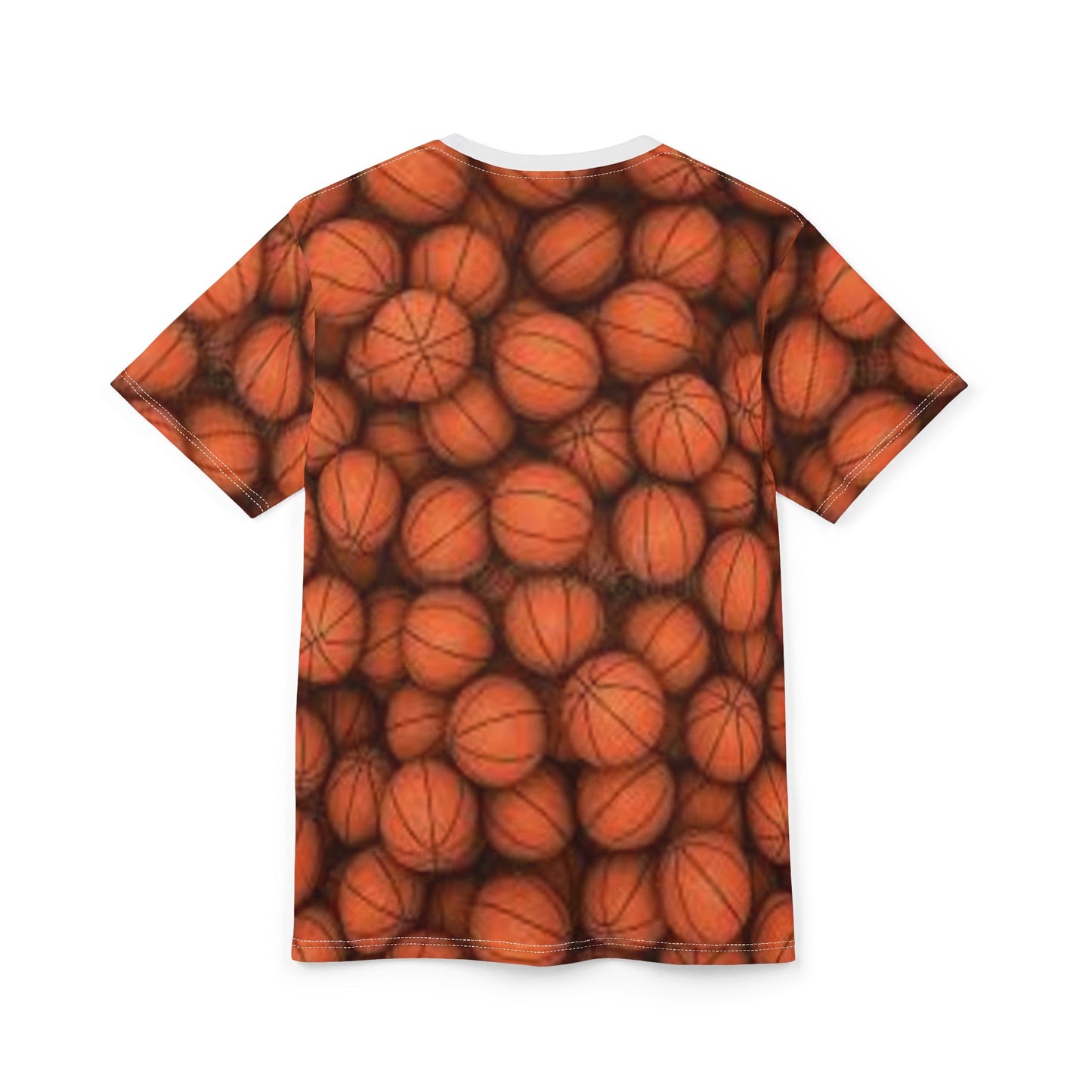 Basketball Print Unisex Tee, Perfect Gift for Sports Lovers, Gym Wear, Game Day Apparel, Unique Basketball Fan Shirt Printify