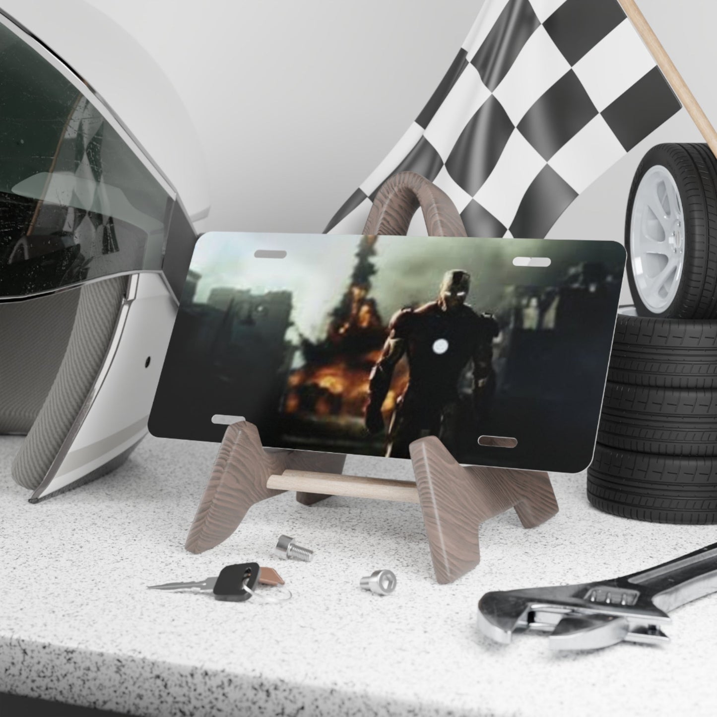 Customizable Vanity Plate for Car Enthusiasts, Unique License Plate, Personalized Auto Decor, Ideal Gift for Birthdays, Holidays Printify