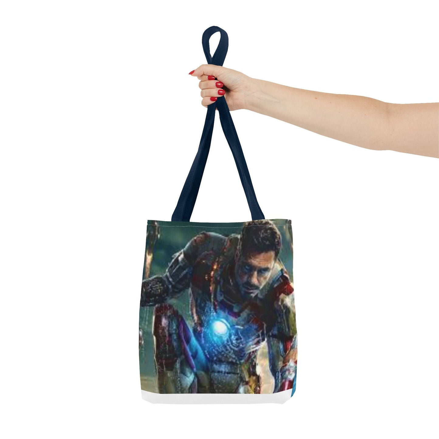 Iron Man Inspired Tote Bag - Superhero Shopper, Comic Book Lover, Gift for Marvel Fans, Everyday Use, AOP Design Printify