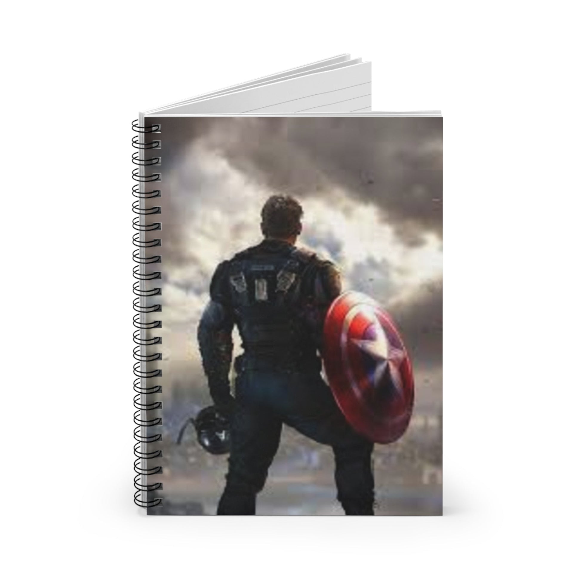 Superhero Spiral Notebook - Ruled Line, Captain-inspired Notepad, Gift for Comic Fans, Journaling, Back to School, Study Companion Printify
