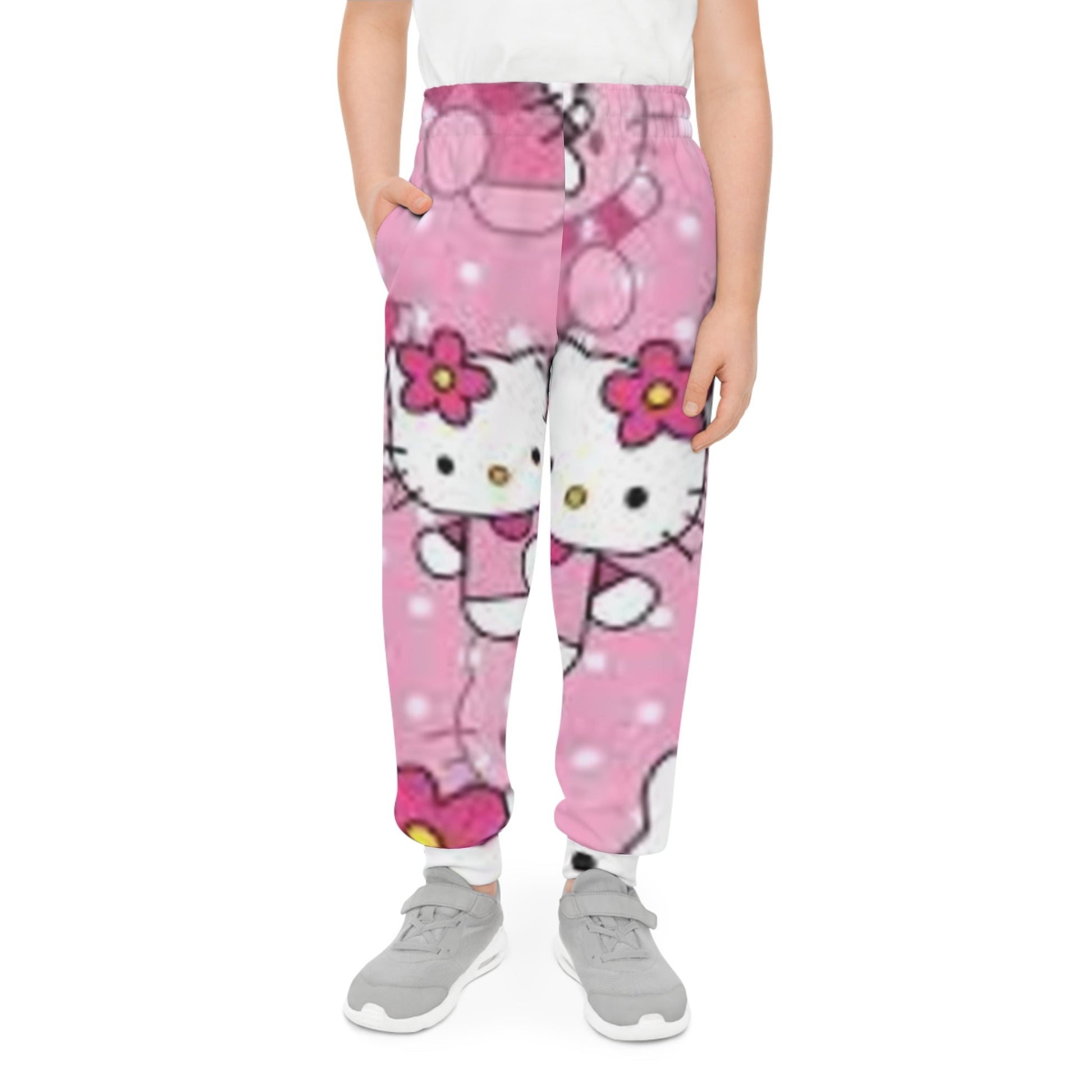 Hello Kitty Youth Joggers - Cute & Comfy Sweatpants for Kids, Lounge Pants, Playwear, Birthday Gift, Everyday Comfort Printify