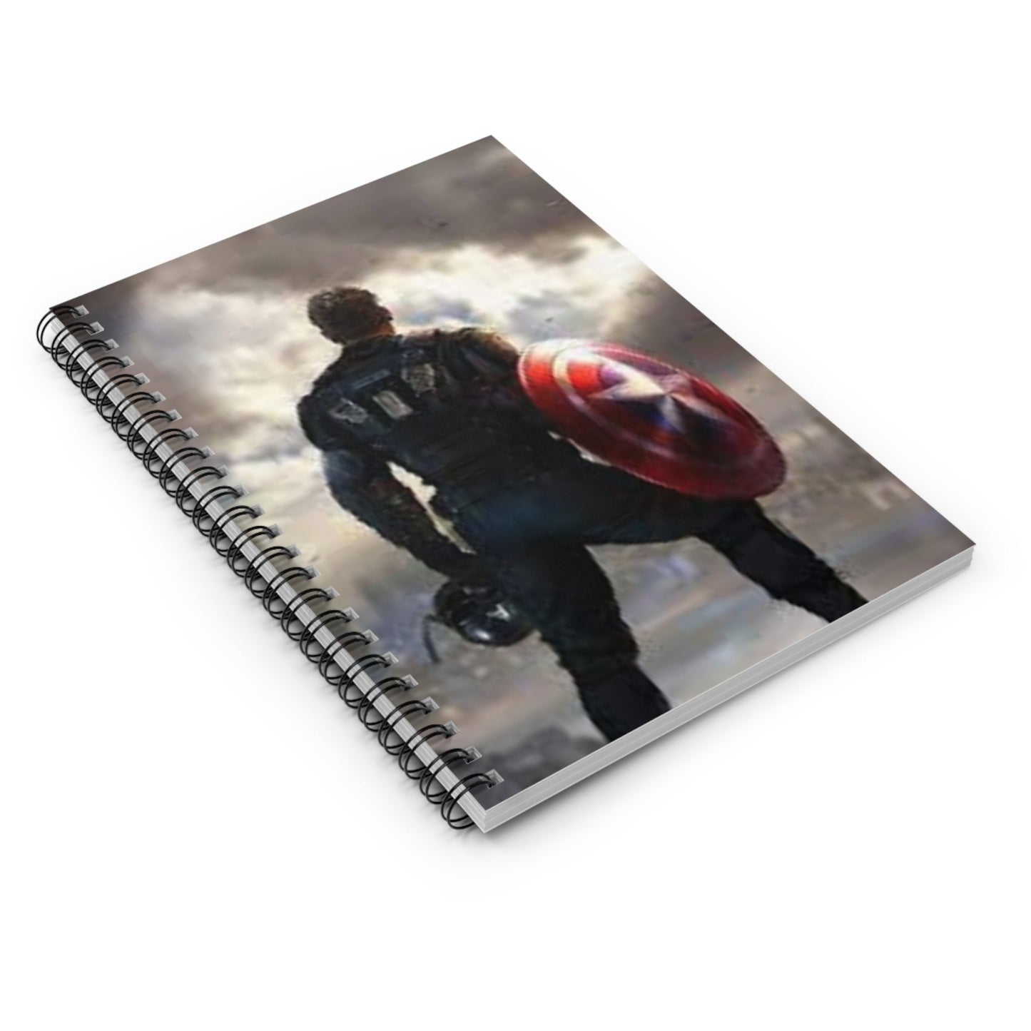 Captain's Courage Spiral Notebook - Ruled Line, Ideal for Journaling, School, Gifts, Superhero Fans, Back to School Printify