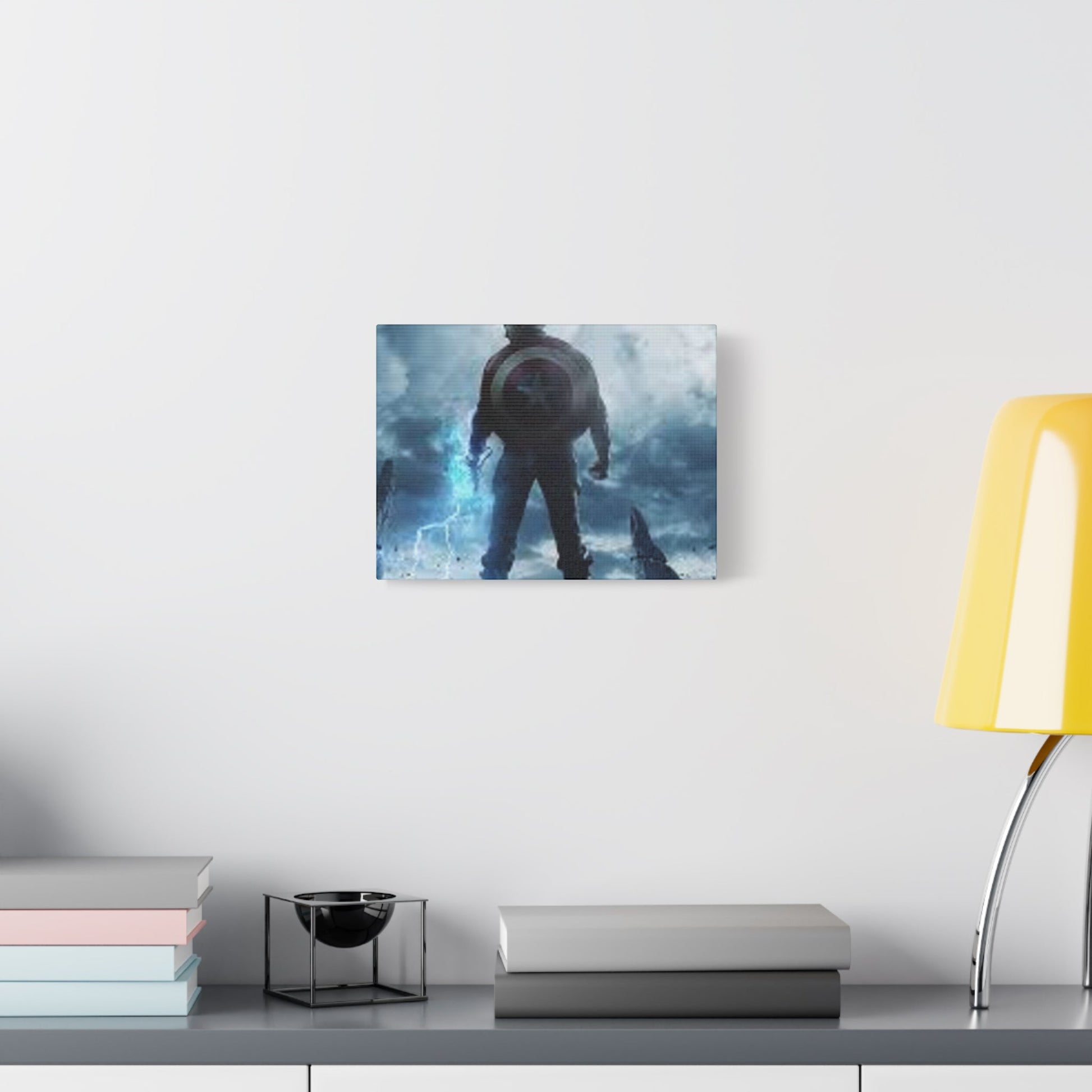 Canvas Wall Art - Superhero Decor, Home Office Art, Lightning Theme, Unique Gift, Modern Artwork Printify