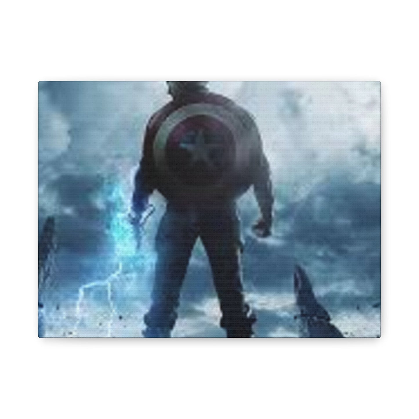 Canvas Wall Art - Superhero Decor, Home Office Art, Lightning Theme, Unique Gift, Modern Artwork Printify