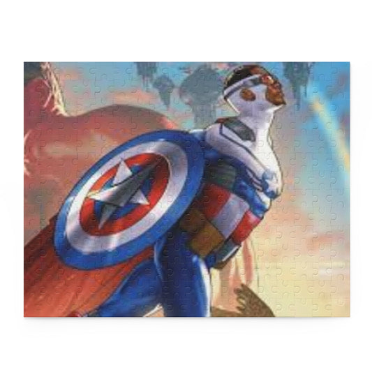 Heroic Superhero Puzzle | 120, 252, 500-Piece jigsaw for fans, gift for superhero lovers, family fun activity, Perfect for birthdays, [...] Printify