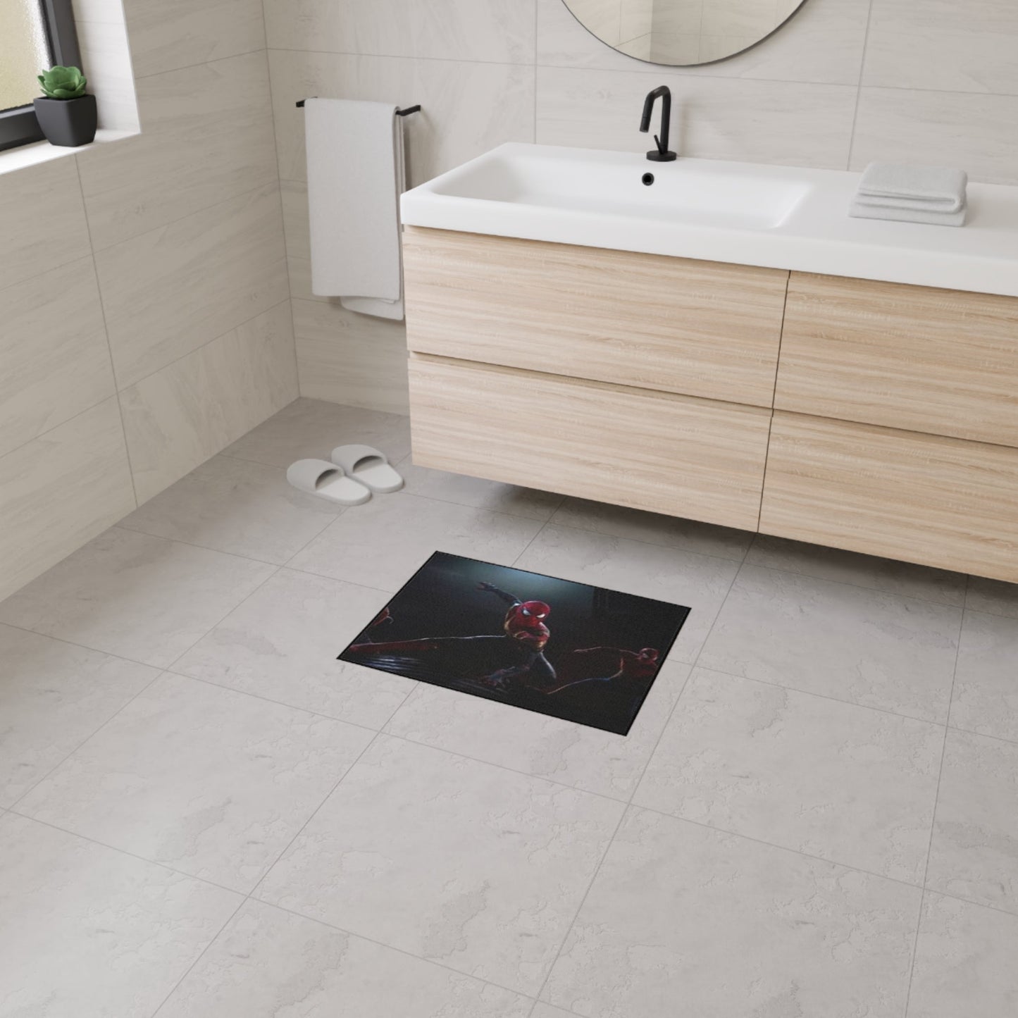 Spider-Man Heavy Duty Floor Mat, Kids Room Decor, Non-Slip Rug for Play Areas, Superhero Themed Mat, Gift for Marvel Fans Printify