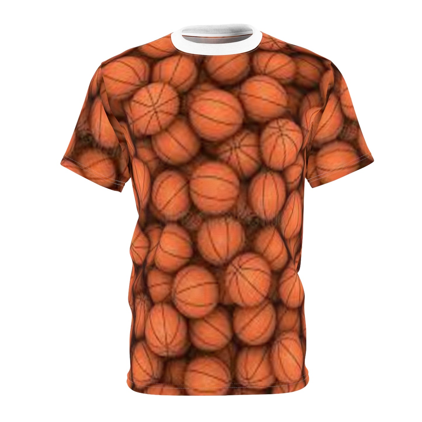 Basketball Print Unisex Tee, Perfect Gift for Sports Lovers, Gym Wear, Game Day Apparel, Unique Basketball Fan Shirt Printify