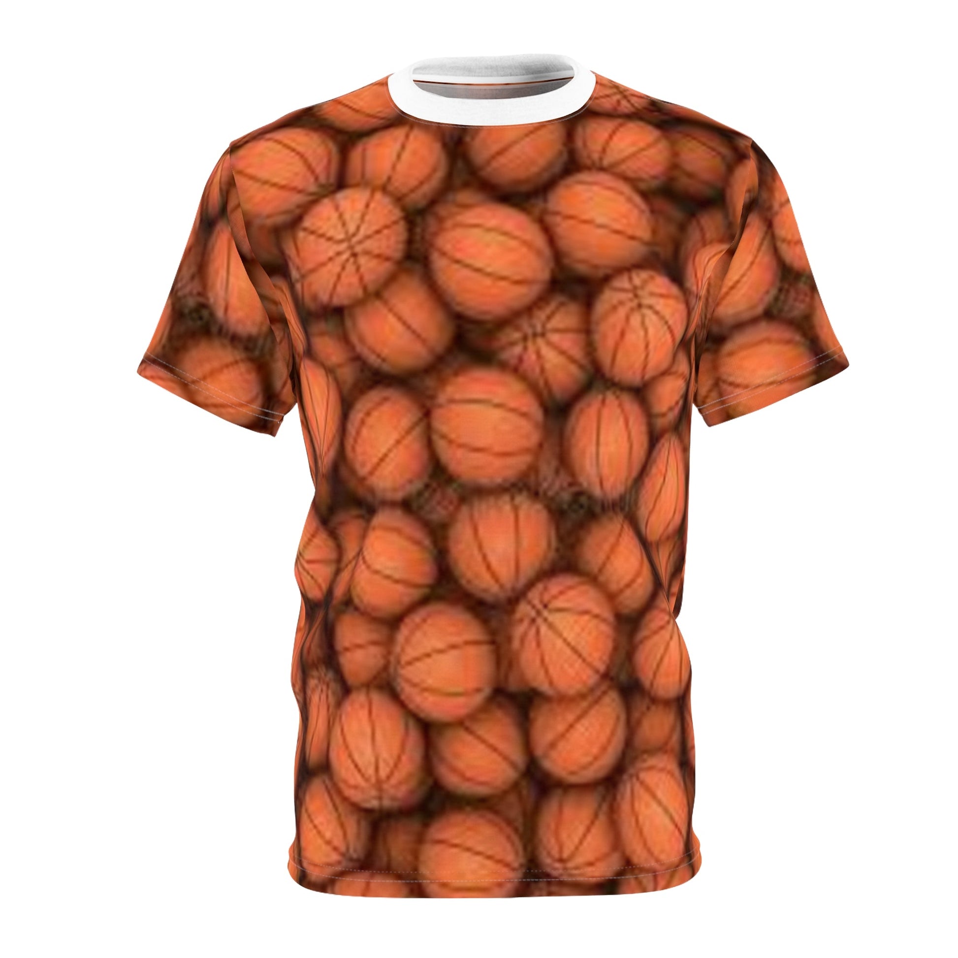 Basketball Print Unisex Tee, Perfect Gift for Sports Lovers, Gym Wear, Game Day Apparel, Unique Basketball Fan Shirt Printify