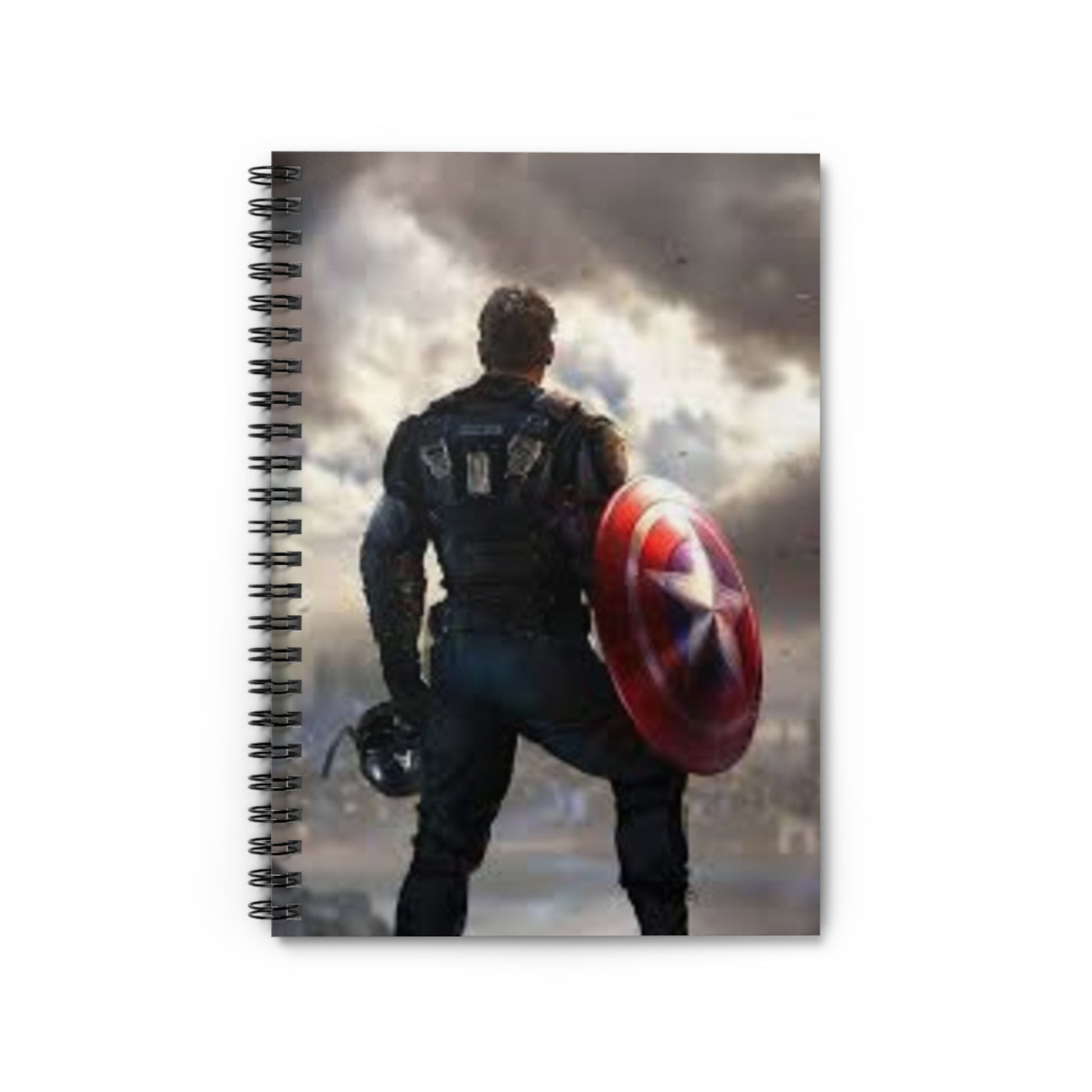 Captain's Courage Spiral Notebook - Ruled Line, Ideal for Journaling, School, Gifts, Superhero Fans, Back to School Printify