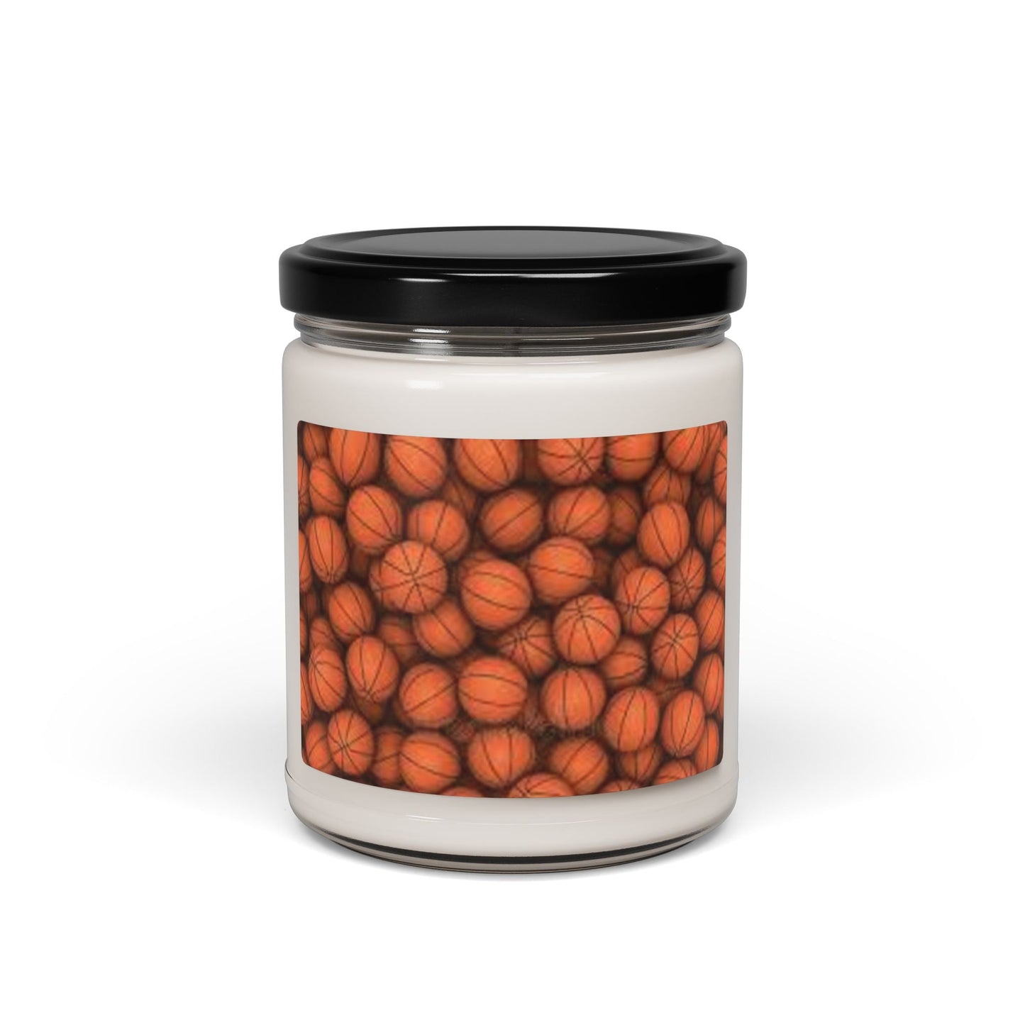 Basketball-Themed Scented Soy Candle | 9oz Aromatherapy, Home Decor, Gift for Sports Lovers, Cozy Vibe, Game Day Celebrations Printify