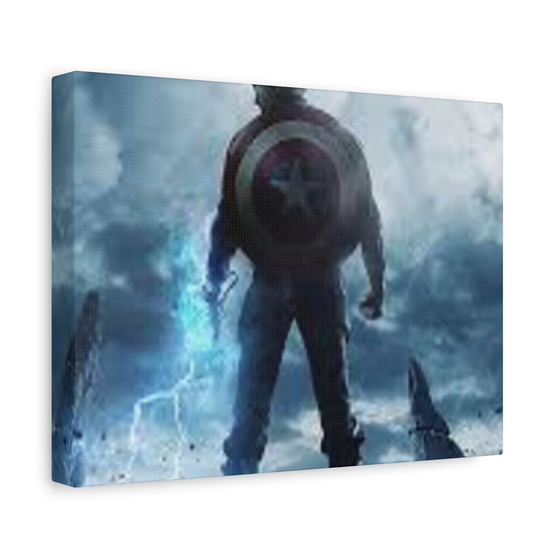 Canvas Wall Art - Superhero Decor, Home Office Art, Lightning Theme, Unique Gift, Modern Artwork Printify