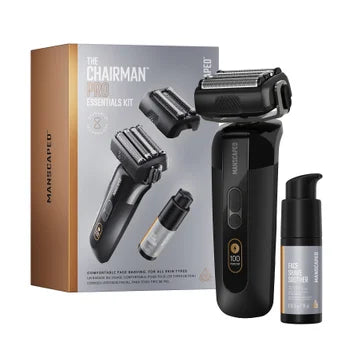 MANSCAPED The Chairman Pro Essentials Kit, Electric Foil Face Shaver Eversky Store