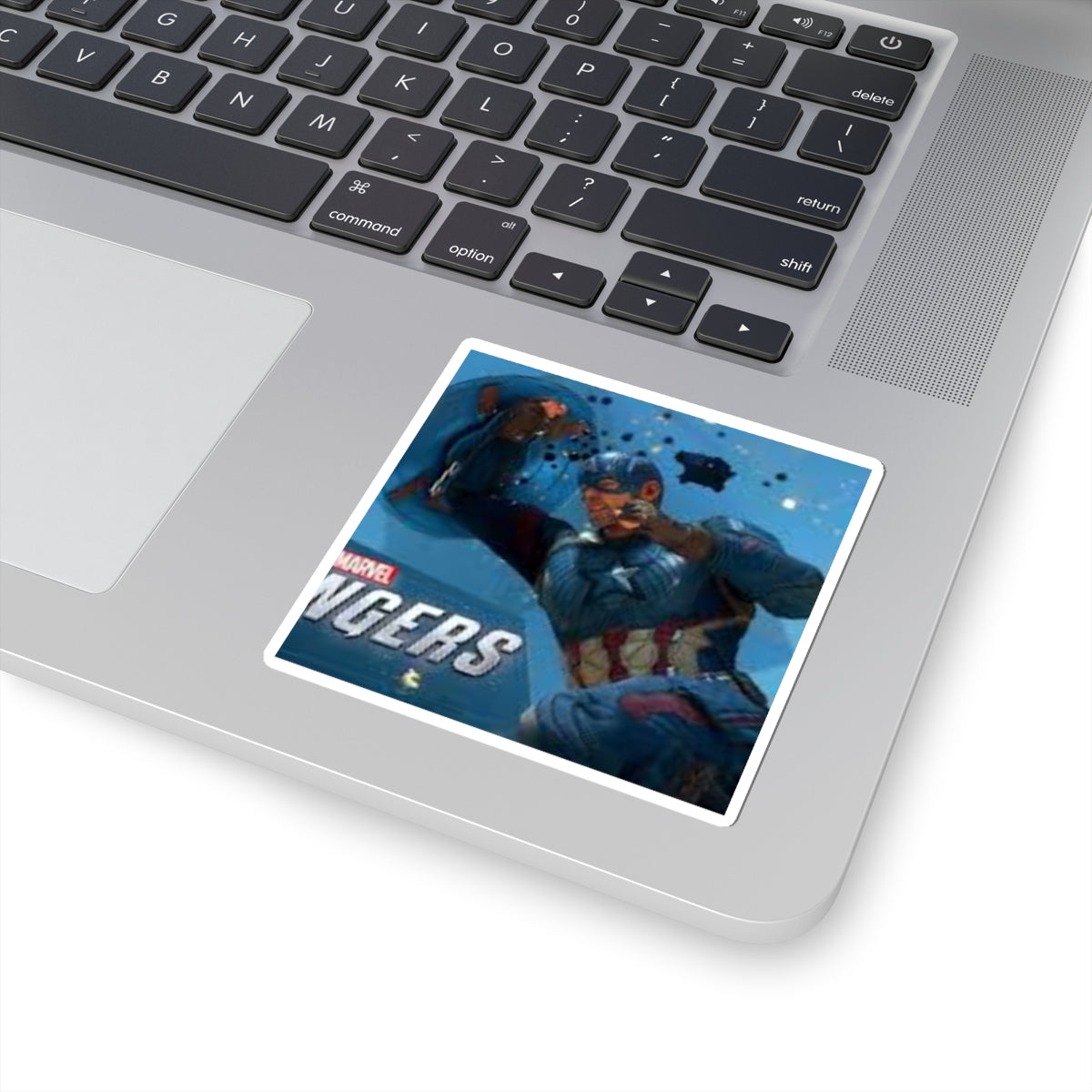 Avengers Captain America Kiss-Cut Stickers, Marvel Decor, Laptop Sticker, Superhero Gift, Collectible Art, Comic Book Fan Printify