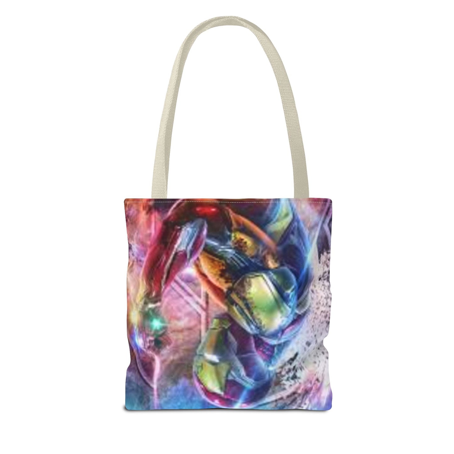 Iron Man Inspired Tote Bag - Superhero Shopper, Comic Book Lover, Gift for Marvel Fans, Everyday Use, AOP Design Printify