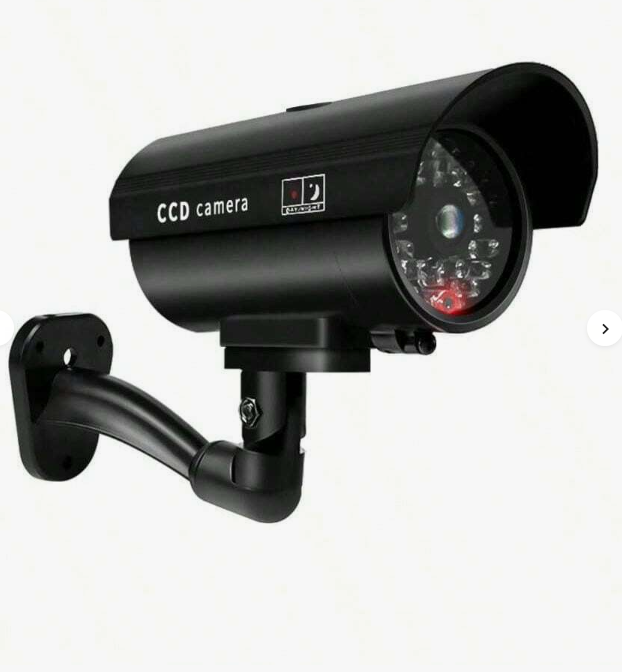 1pc Solar Powered Dummy Security Camera, Anti-Theft & Anti-Burglar, Slightly Waterproof, Red LED Light Blinking, Eversky