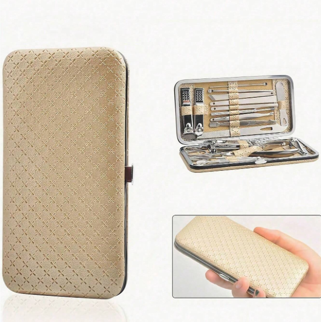 Manicure Pedicure Set,Professional Toenails Cuticle Cutter Clipper Fingernails Grooming Kit-Stainless Steel Nail Clippers Set Travel Case Eversky Store