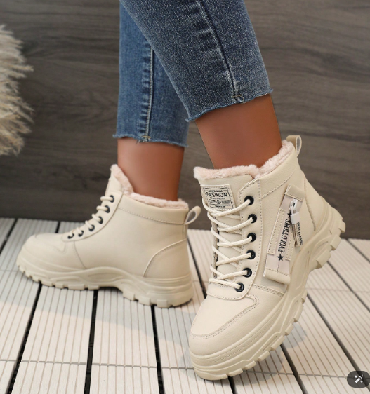 Hoodies, Winter High Top Women's Boots - Fashionable Fall Clothes, Wear-Resistant And Casual, With Increased Eversky Store