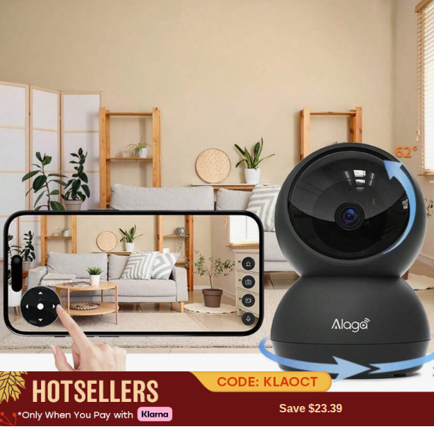 Alaga 2K Baby Monitor Camera - Radiation Free Design, Secure Local Storage, Motion Detection, Two-W Eversky