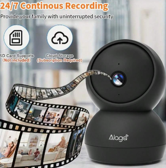 Alaga 2K Baby Monitor Camera - Radiation Free Design, Secure Local Storage, Motion Detection, Two-W Eversky