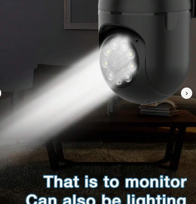 1/2/4pcs 1080p HD Smart Home Safety Camera - All-Weather Color Night Vision, Pan/Tilt/Zoom, Bidirectional Eversky