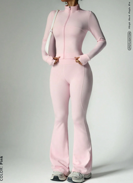 FWH Street-Ready 2 Pieces Set,Tummy-Control Waist + Thumbhole Sleeves, Gym-To-Street Eversky Store