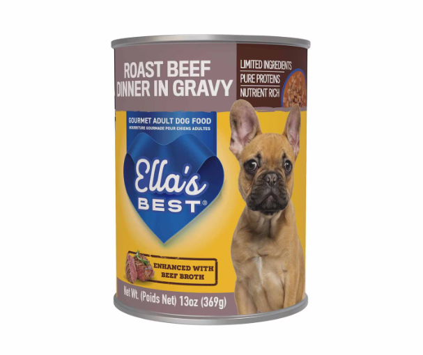 Ella's Best Roast Beef Dinner in Gravy Gourmet Adult Wet Dog Food, 13 oz. Eversky Store