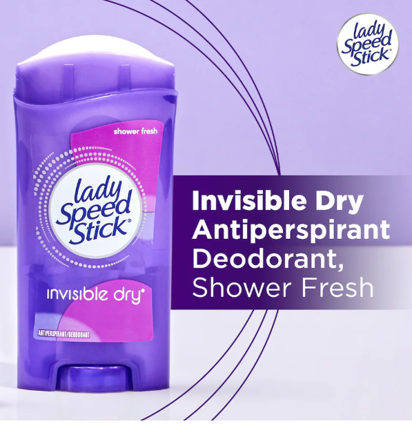 Lady Speed Stick Invisible Dry Shower Fresh Deodorant and Antiperspirant, 1.4-oz. Eversky Store