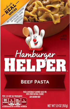 Hamburger Helper Beef Pasta + Sauce (5.9 oz) Eversky Store