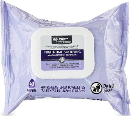 Equate Beauty Night‑Time Soothing Makeup Remover Towelettes Eversky Store
